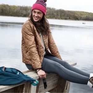 Patagonia Brown Quilted nano puff and corduroy chore jacket size small